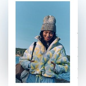 FP Movement by Free People Yellow and White Jacket